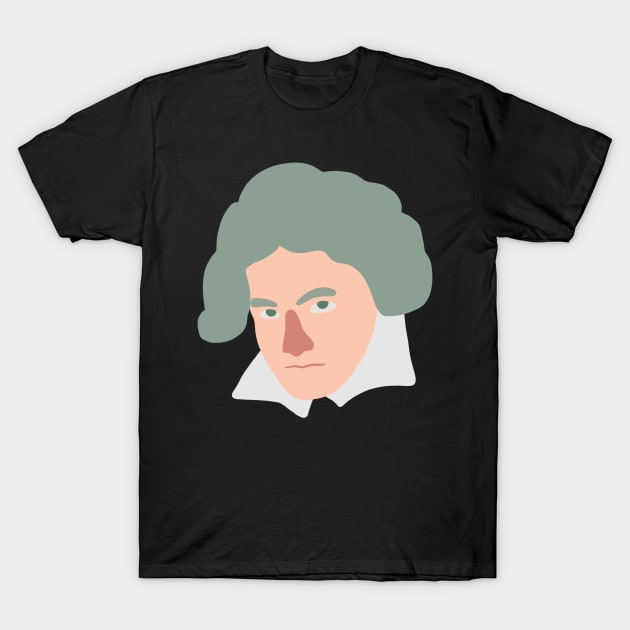 Beethoven (Flat Minimal) - German Classical Music Composer T-Shirt by isstgeschichte